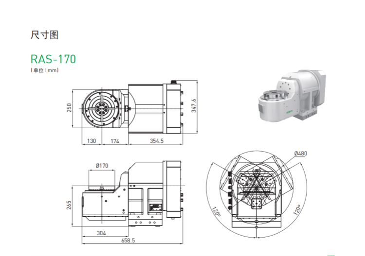 上銀RAS-170五軸轉臺 上銀RAS-170五軸轉臺