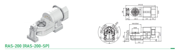 上銀200五軸轉臺